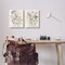 Stupell Industries Vintage Letters with Botanicals 2pc Canvas Wall Art Set Design by Carol Robinson